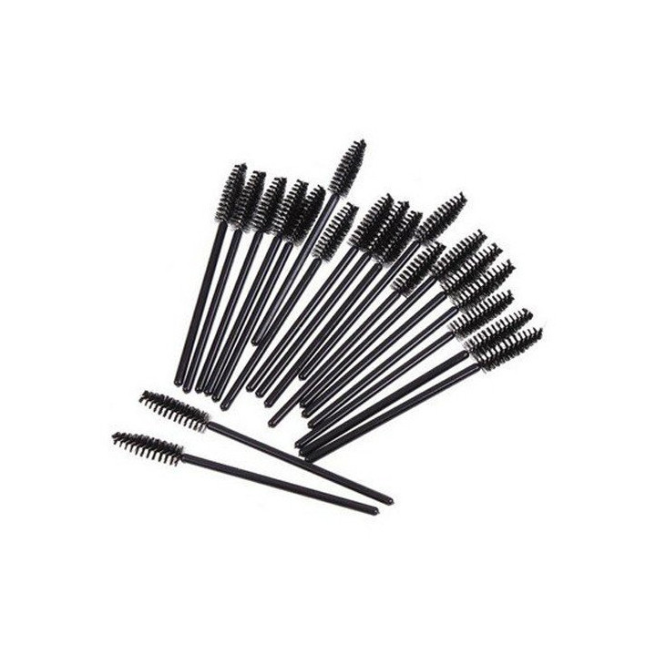 Brosses mascara jetables noires  x 50