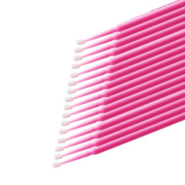 Micro brosses jetables roses x 100