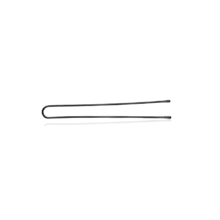 Black straight bun pins 5 cm