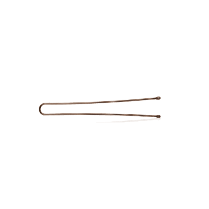 5 cm chestnut straight buns