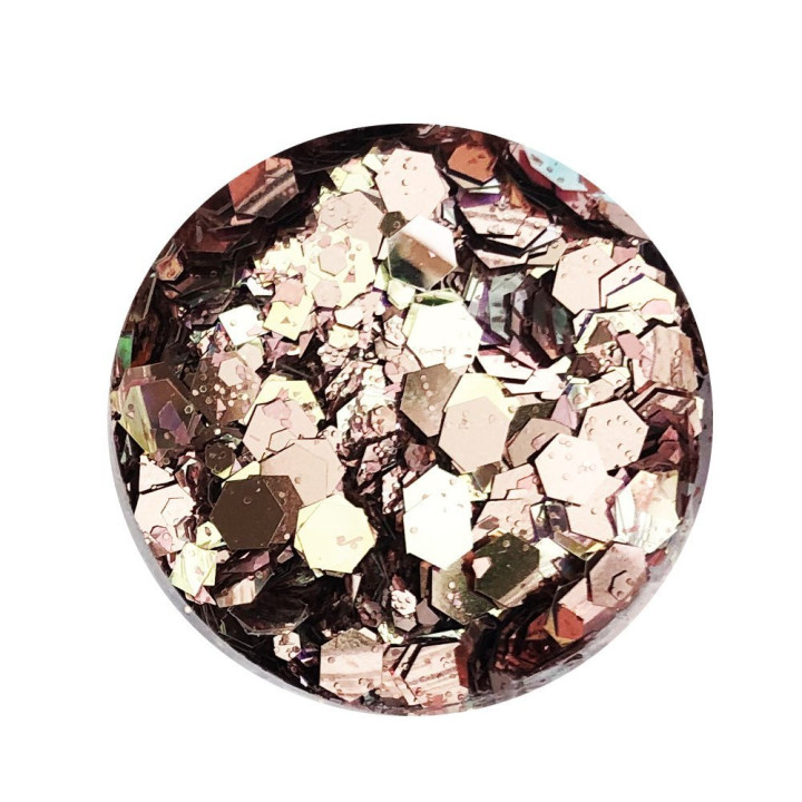 Paillettes hexagonales cuivre