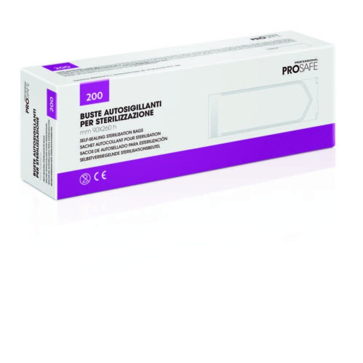 200 90X260mm sterilization sticker bags