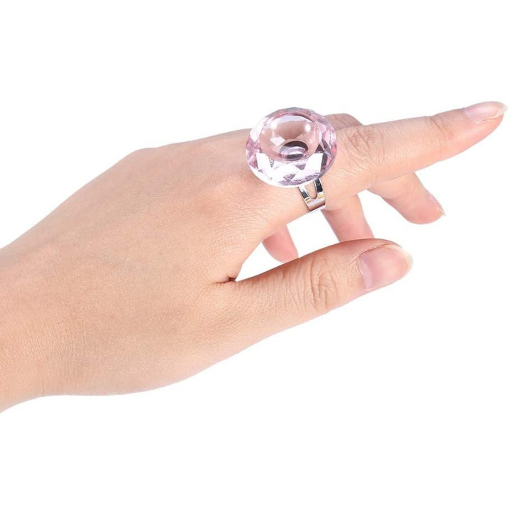 Ring Crystal Pink Lash Extensions