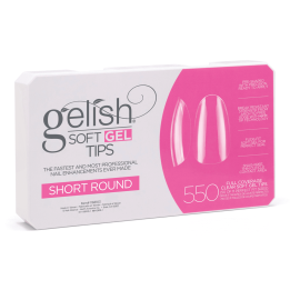 American Capsules Soft Gel Tips Gelish ronda corta - caja de 550 cápsulas