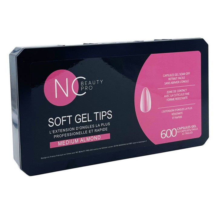 American capsules SOFT GEL TIPS Medium Almond