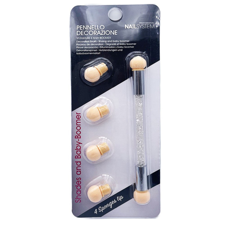 Pinceau Babyboomer Double Pointe - Effet Ombre Dégradé