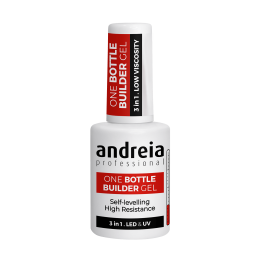 Eine Flasche Builder Gel 3 in 1 Soft White selbstnivellierend Andreia Professionnel - Vegan