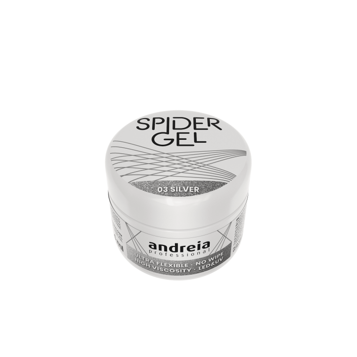 Spider Gel Ultra Flexible Andreia - Vegan 03 Silver