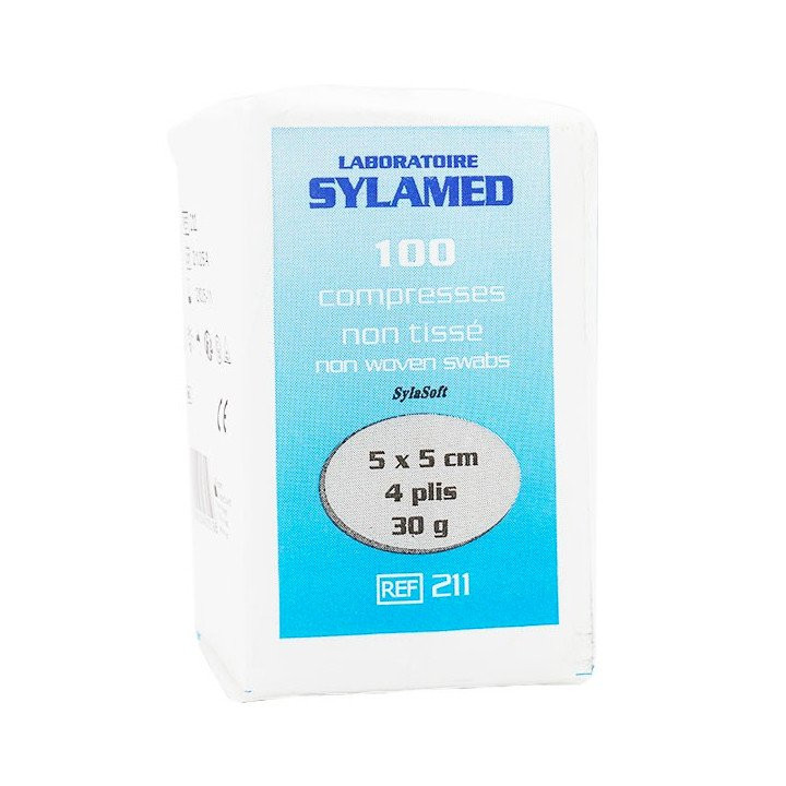 Compresses Non tissées SYLAMED - Sachet de 100