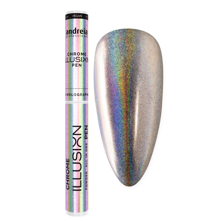 Caneta Chrome Illusion: Unhas brilhantes com efeito cromado num piscar de olhos!