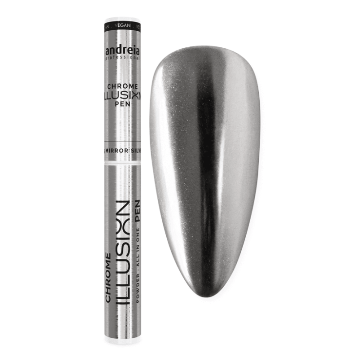 Caneta Chrome Illusion: Unhas brilhantes com efeito cromado num piscar de olhos!