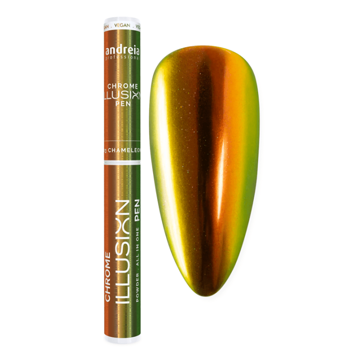 Caneta Chrome Illusion: Unhas brilhantes com efeito cromado num piscar de olhos!