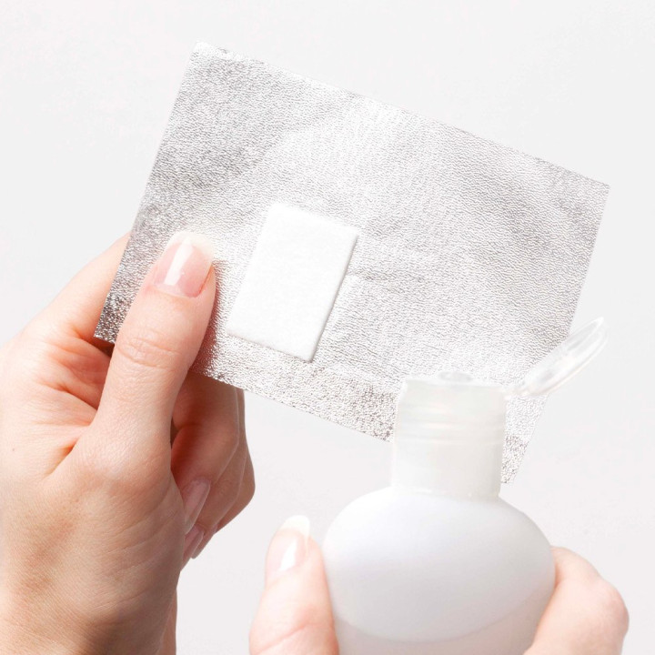 Papillotes retrait vernis permanent Xanitalia x 100