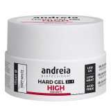 Gel blanco suave duro Andreia Pro para uñas elegantes - Lácteo blanco