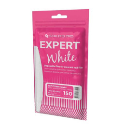 30 Recargas Desechables de Lima de Espuma para Base Trapezoidal Staleks Expert White grano 150