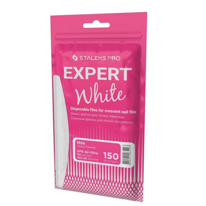 50 Recargas Brancas Staleks para Lima Trapézio: Manicure Pro | NC Beauty Pro