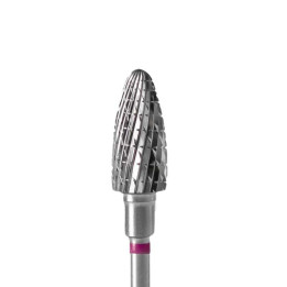 Carburo de cono redondo brote de uñas morado Staleks FT90V060/14 - Precisión y Versatilidad