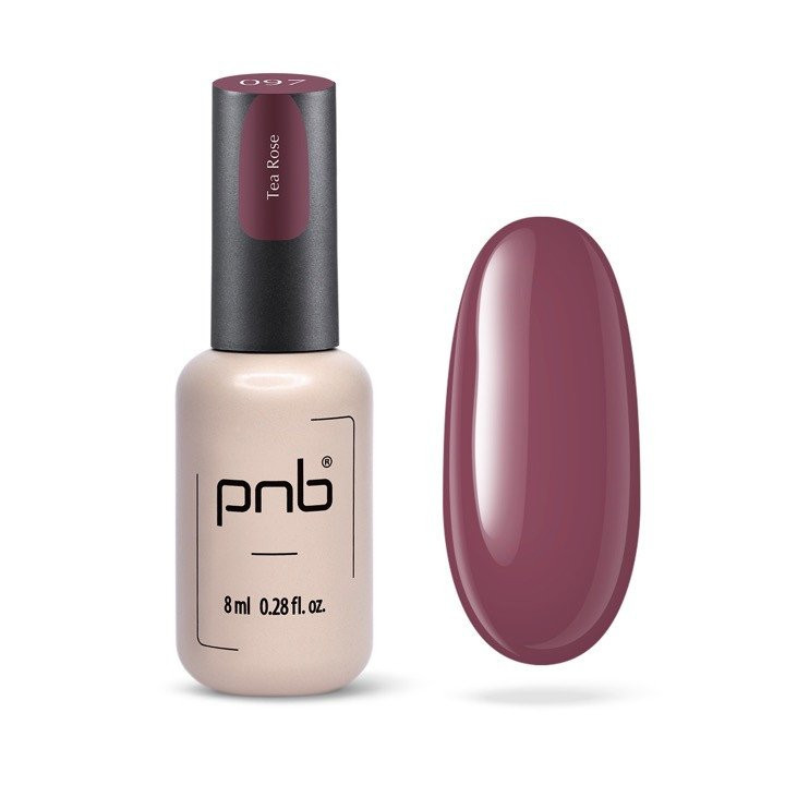 Lacca semipermanente PNB Tè Rosa - Gel polacco Rose-Brun
