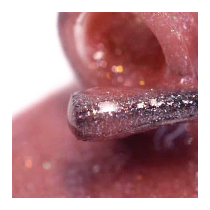 Vernis Semi-Permanent PNB Disco – Éclat Rose Pailleté