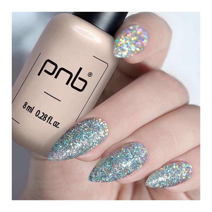 Barniz semipermanente PNB White Diamond - Resplandor y Brillo