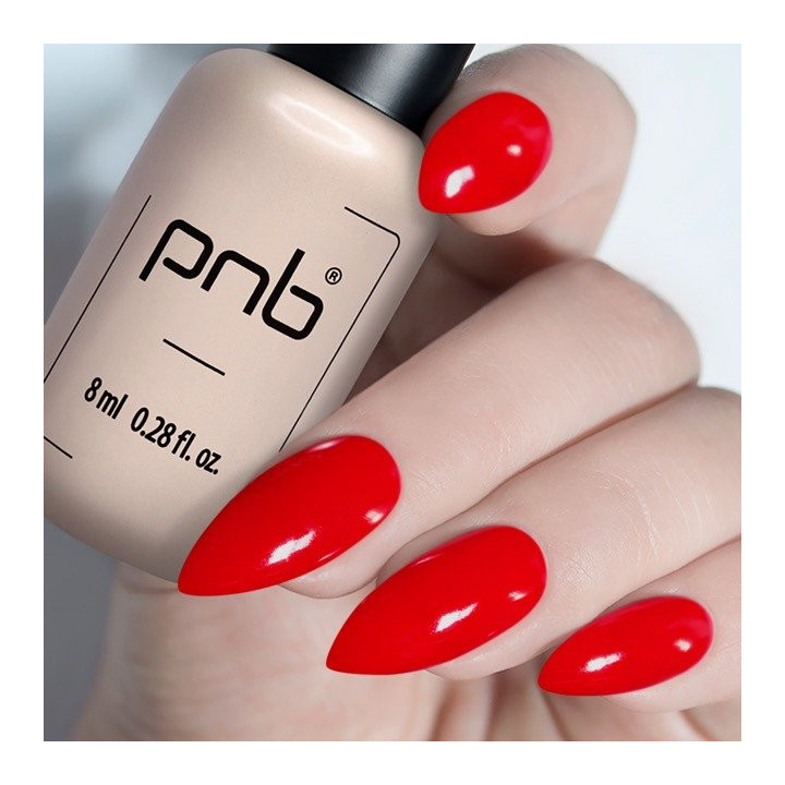 PNB semi-permanente Vernis Amor - Vermelho brilhante para unhas irresistíveis