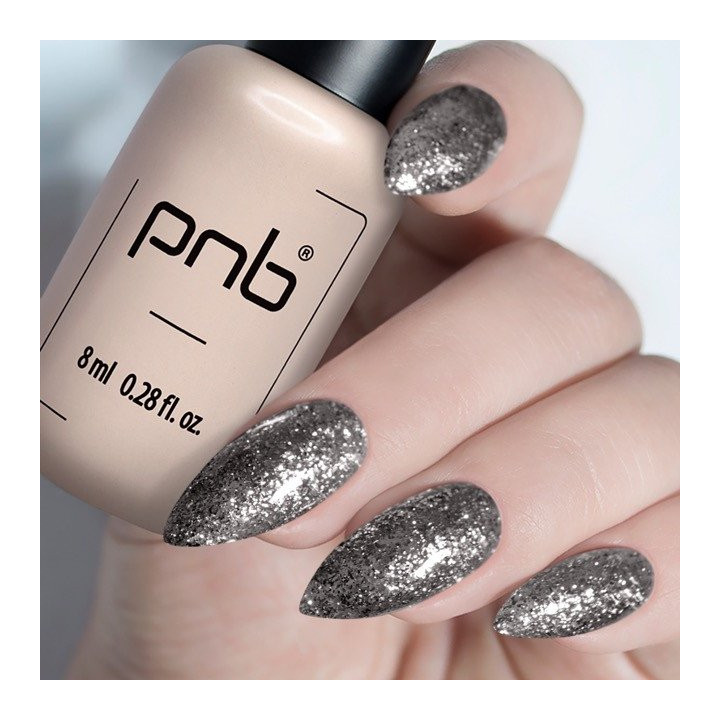 PNB semi-permanente Prata preta: Elegância nas unhas!