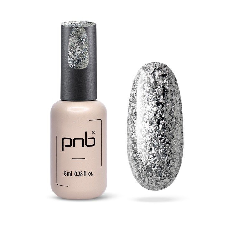 Brilla con el esmalte de uñas semipermanente PNB Silver