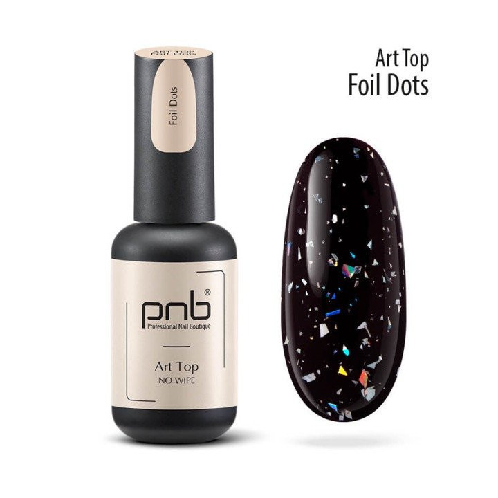 PNB Art Top Foil Dots Semi-permanenter Nagellack – Funkeln mit Eleganz