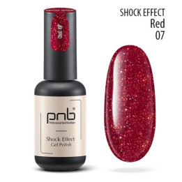 Gel Polish PNB Shock Effect Red: Rojo Intenso y Atrevido | NC Beauty Pro
