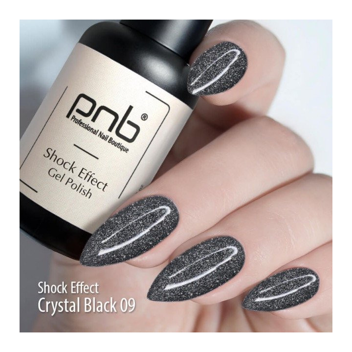 PNB Shock Effect UV-Lack Crystal Black | NC Beauty Pro