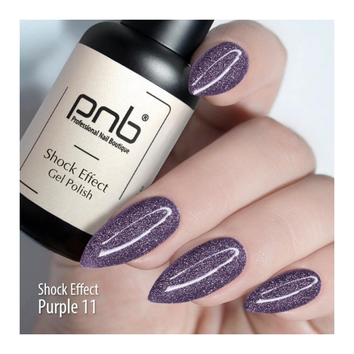 Gel nail polish PNB SHOCK EFFECT Purple 011 8ml