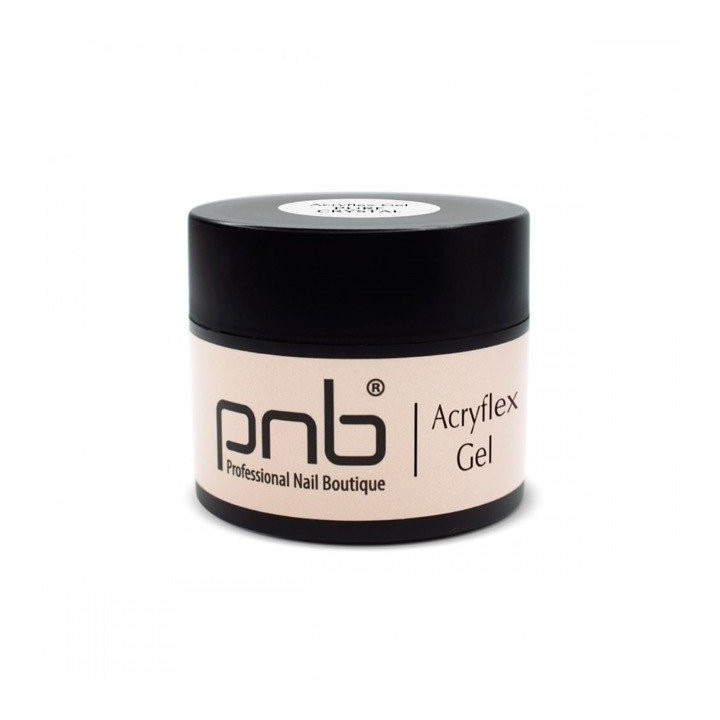 Acriflex PNB gel, Cristal puro - Base transparente para uñas sublimes.
