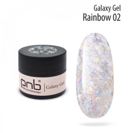 Galaxy Gel PNB 02 Rainbow - Per unghie abbaglianti e festive!