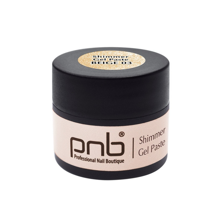 Melhore as suas unhas com o nosso Gel Paste Shimmer 03 Beige PNB