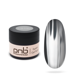 Uñas brillantes con PNB Silver Fusion Nail Paint Gel