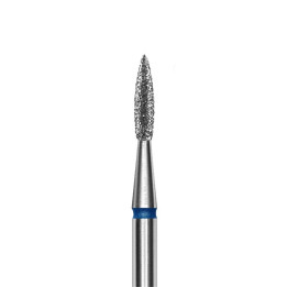 Perforación de uñas de llama de diamante puntiagudo Staleks Pro azul 0.8mm - 8mm