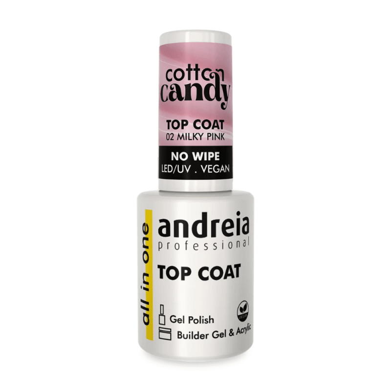Todo en One Cotton Candy Milky Pink - Top Coat Vegan