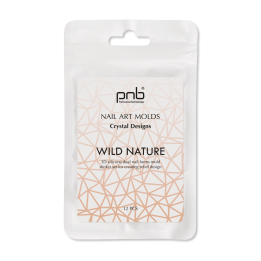 Moldes de silicona para diseño de uñas Wild Nature Nail Art PNB Crystal.