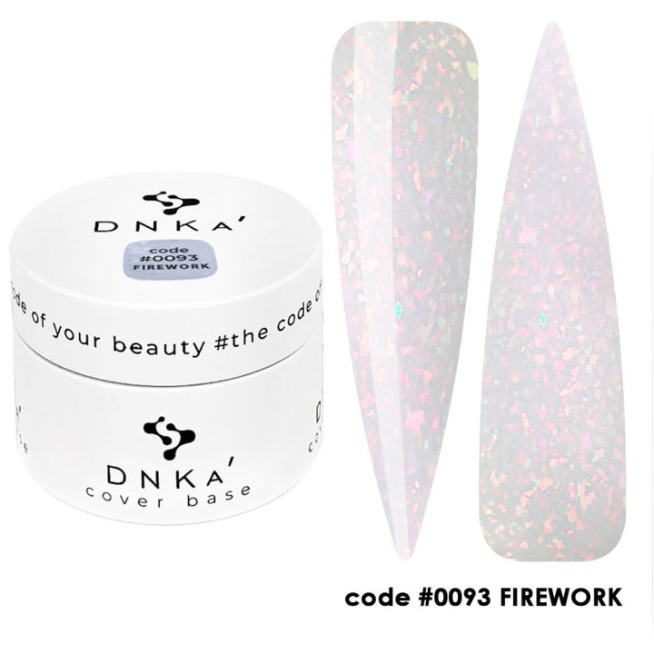 Cover Base DNKa' #0093 Firework, cor e brilho duradouro