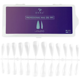 Nail Gel Tips DNKa' L-Stiletto - 240 pieces