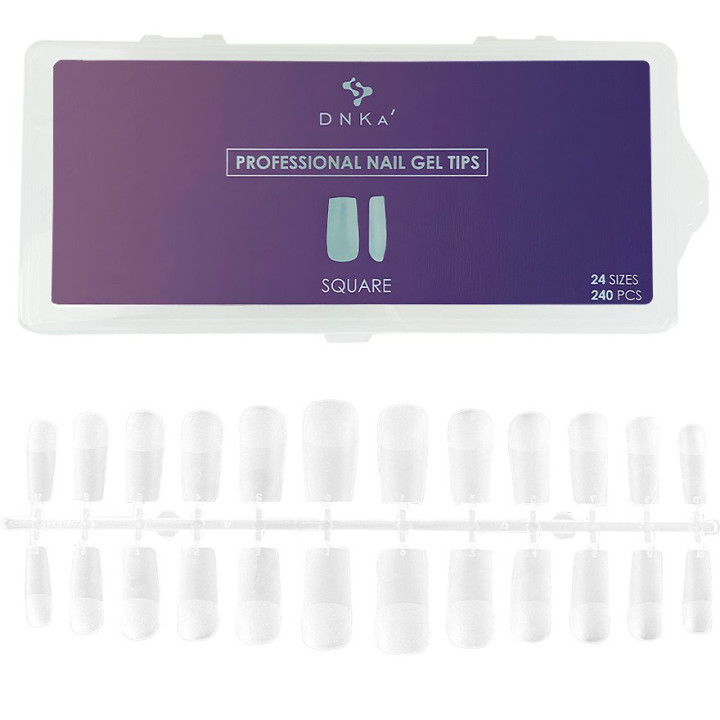 Nail Gel Tips DNKa' Square - 240 pieces