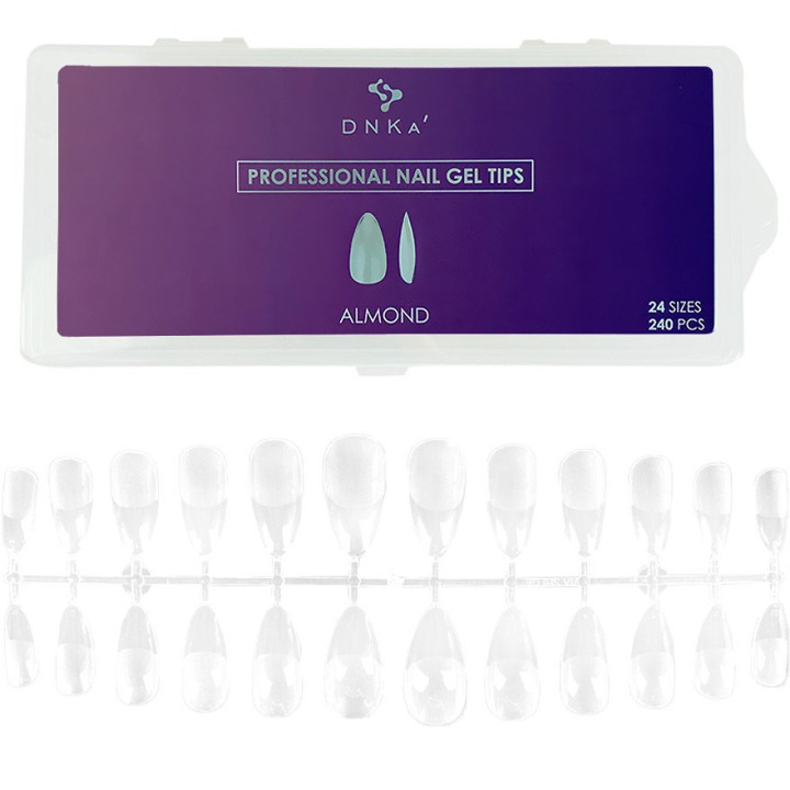 Nail Gel Tips DNKa' Almond - 240 pièces