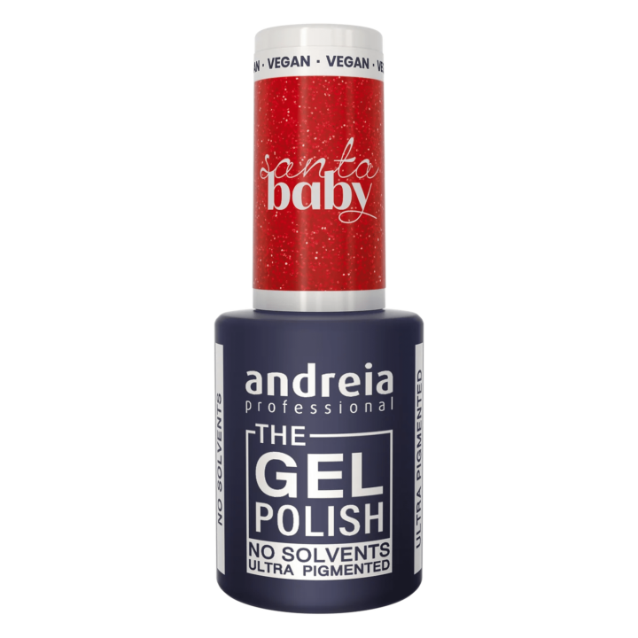 The Gel Polish Andreia Rouge pailleté 10,5ml