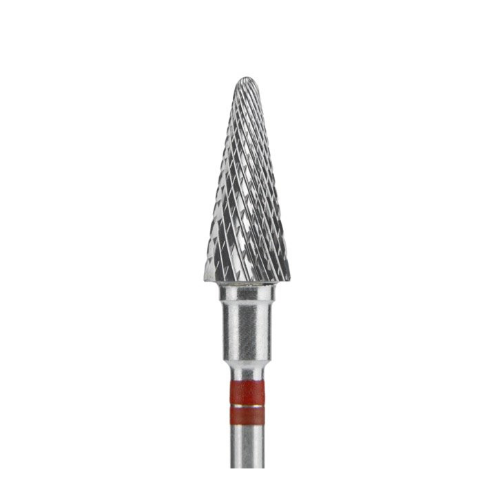 Embout Carbure Gaucher Cône arrondi Rouge Staleks FT73R060/14