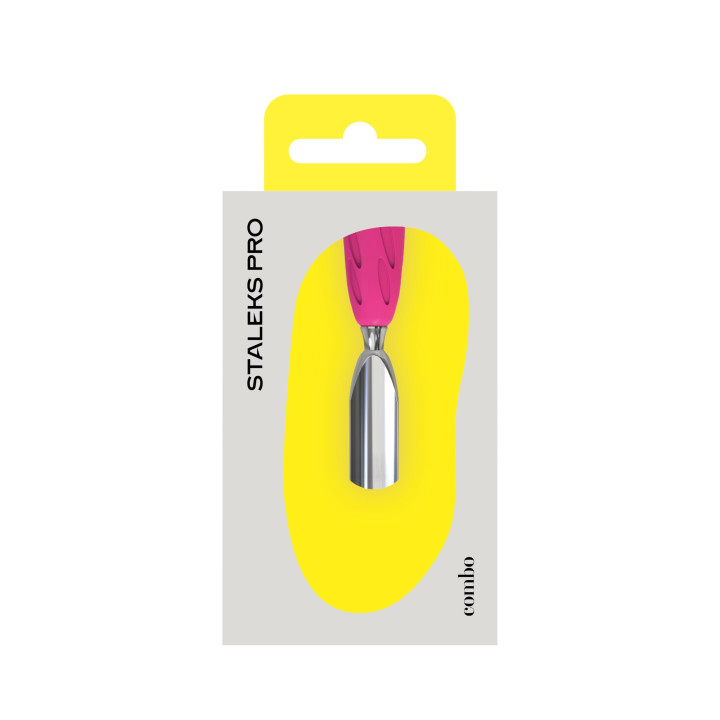 Combo UNIQ 16 narrow rounded cuticle pusher - Staleks