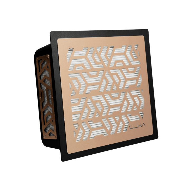 Aspirateur Ulka Premium encastrable noir grille rose gold