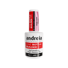 One Bottle Builder Gel 3 en 1 Baby Pink auto nivelant Andreia Professionnel - Vegan