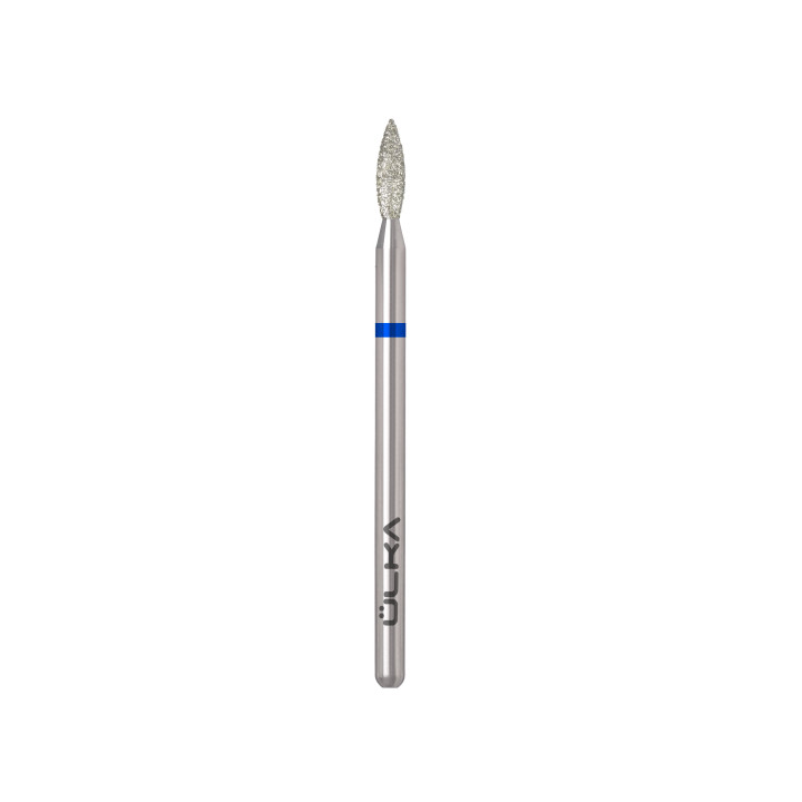 Fraise diamant ÜLKA flamme bleue – tête 2,3 mm, partie active 8 mm (F238-M)