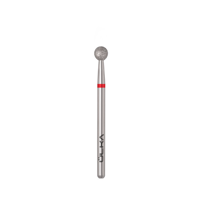 Fraise diamant ÜLKA boule rouge – tête 4 mm (B040-F)