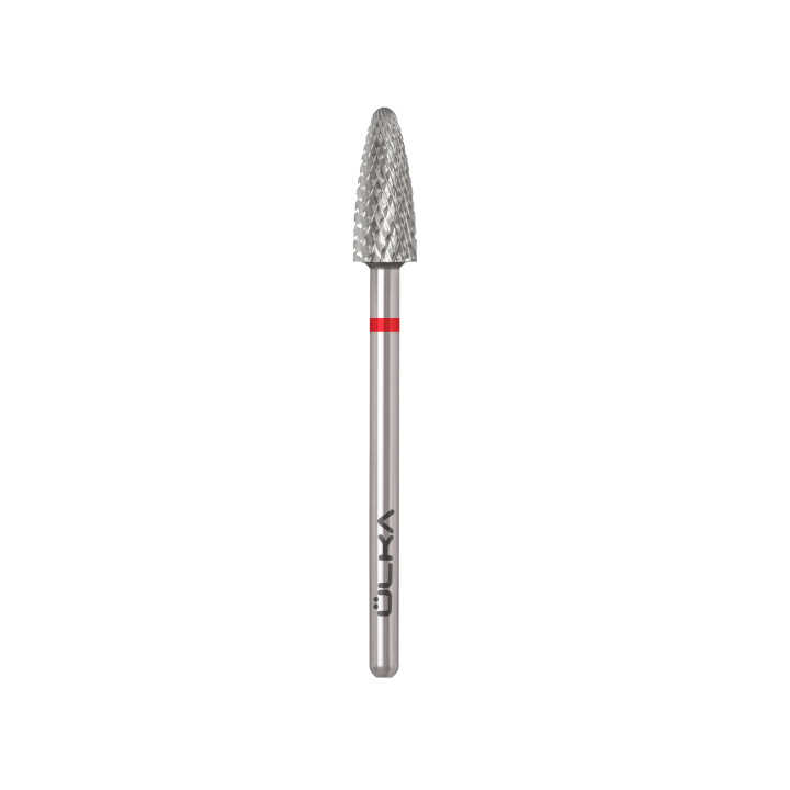 Fraise carbure ÜLKA épi rouge – tête 5 mm, partie active 13 mm (C513-F)